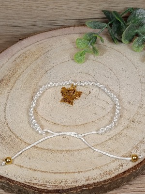 Náramek se zlatým andílkem