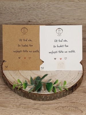 Už teď vím, že budeš ten nejlepší táta na světě!