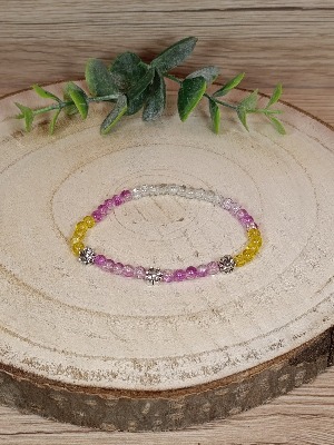 Náramek s kytičkami