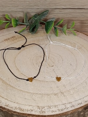 Párový náramek s hematitovými zlatými srdíčky